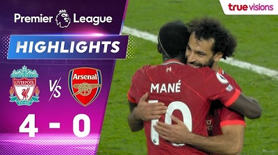 ไฮไลท์: ลิเวอร์พูล 4-0 อาร์เซน่อล (พรีเมียร์ลีก)